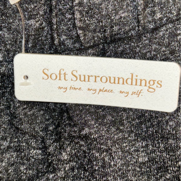 Soft surroundings women’s small 6/8 very soft NWT pants, charcoal, very soft - Picture 8 of 14